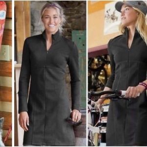 Athleta Black Fleece Lined Dress